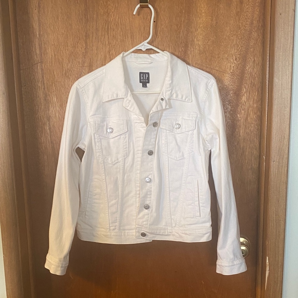GAP Women's Cream Jean Jacket